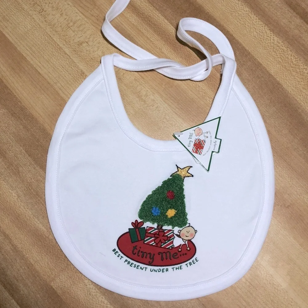 Mud Pie Christmas Bib  NWT